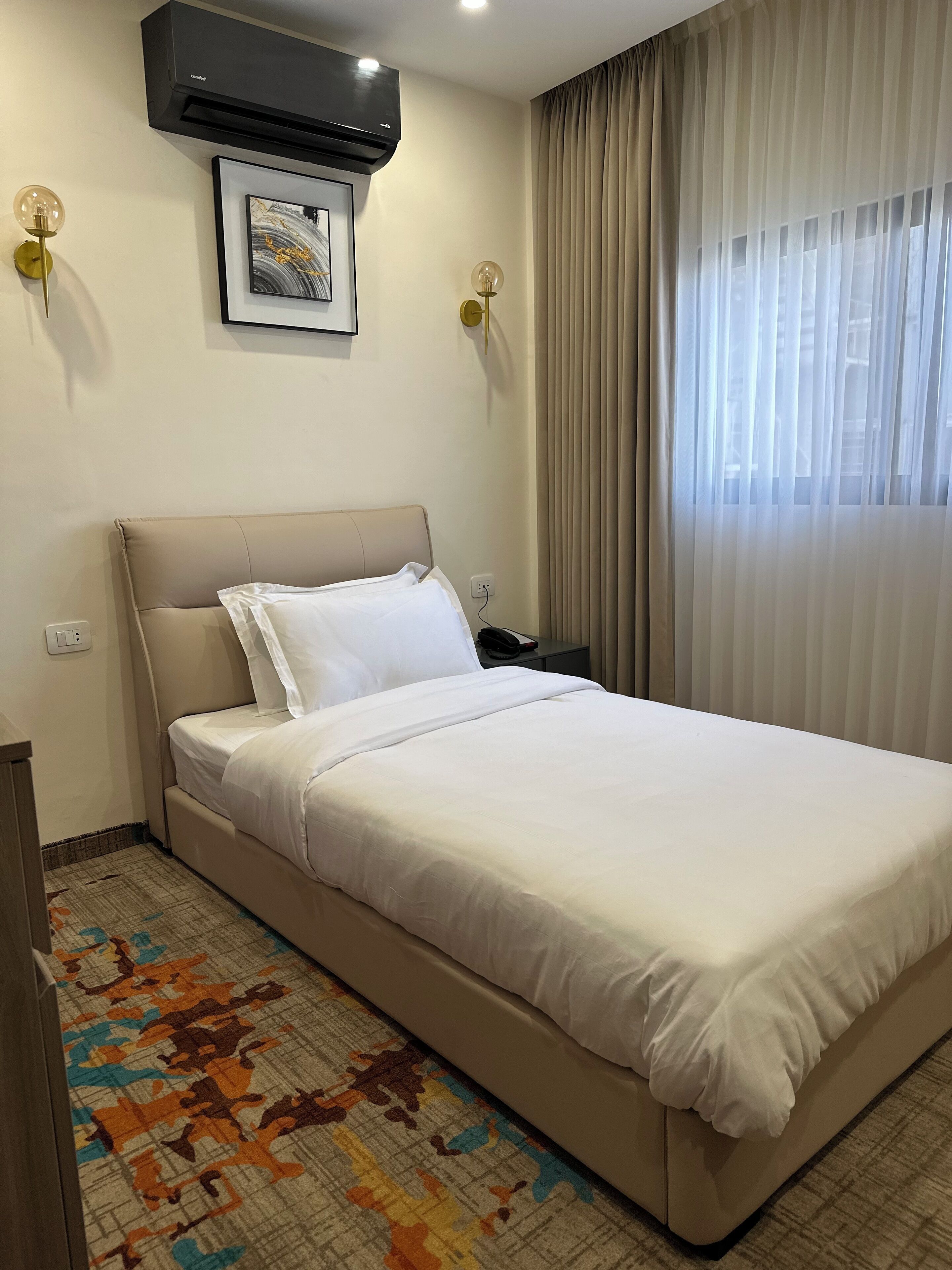 Single Room, City View | In-room safe, desk, laptop workspace, blackout drapes