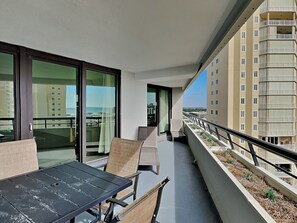 Outdoor dining - Edgewater #1101 | Gulf Front + Resort Amenities (Miramar Beach)