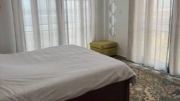 Blackout curtains, iron/ironing board, free WiFi