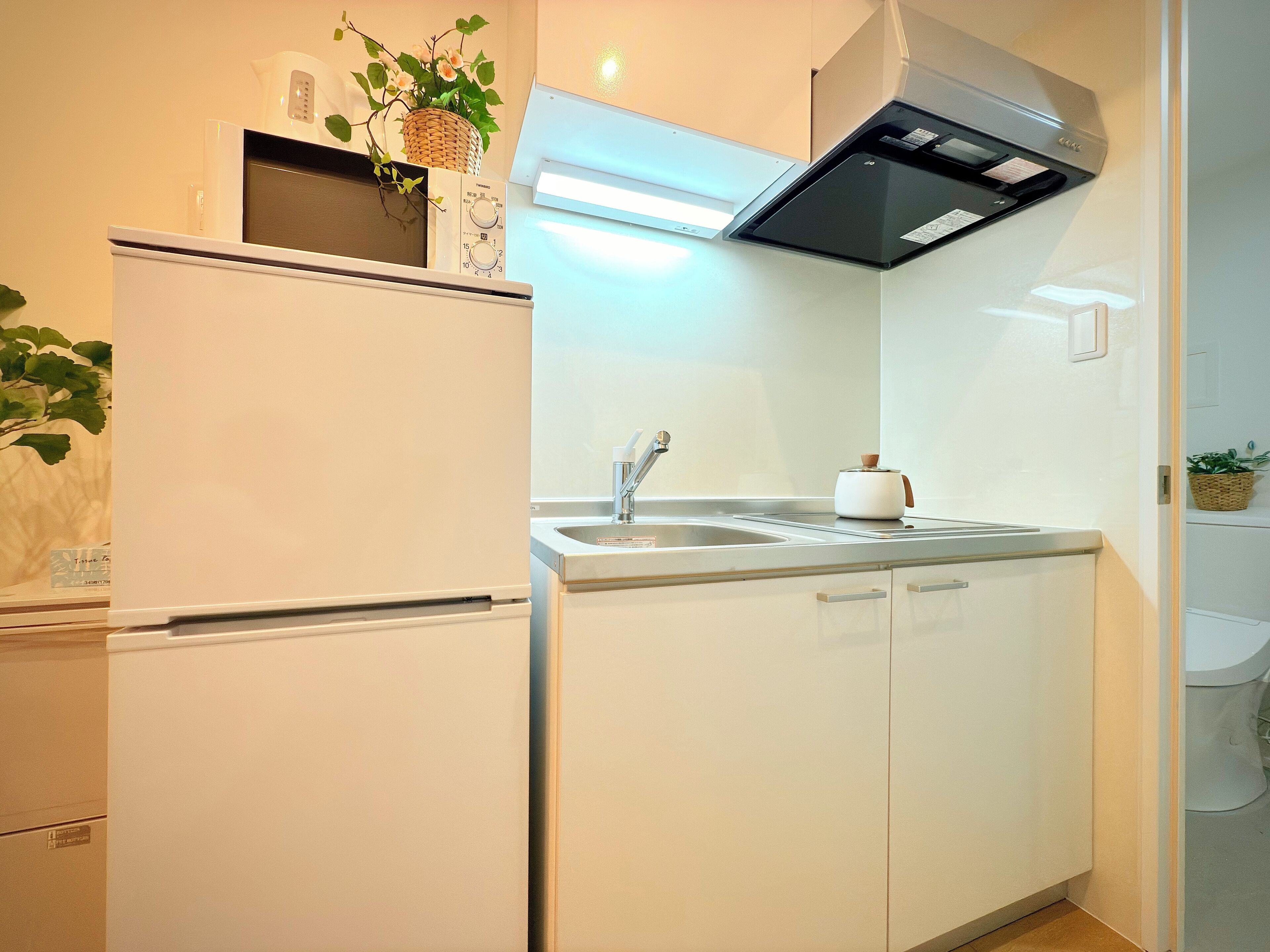 Doppia Deluxe | Cucina privata | Frigorifero, microonde