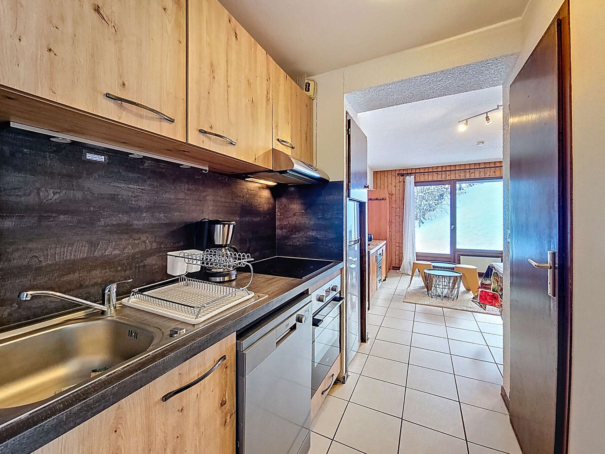 Fridge, microwave, dishwasher