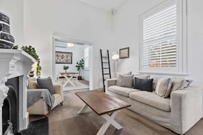 Apartment | Living room - Heritage Bluestone Home Near Scotch College (Adelaide)