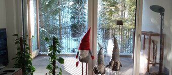 Beautiful apartment in Sörenberg, balcony with idyllic sound of the stream