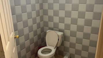 Douche, savon, papier toilette