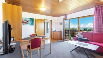 Deluxe-lejlighed - balkon - udsigt til flod | Opholdsområde