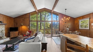 Télévision, cheminée