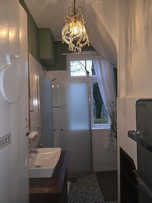 Dusche, Haartrockner, Seife