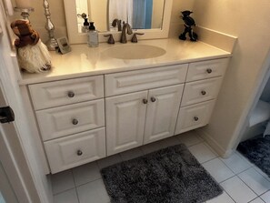 Shower, jetted bath, hair dryer, bidet - 3-bedroom house in beautiful Ocala with cool AC breeze (Ocala)