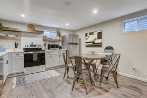 Coffee/tea maker, fridge, microwave, oven - 5BR Group Home by the Olympic Center / Hot Tub, 2 Kitchens (Colorado Springs)