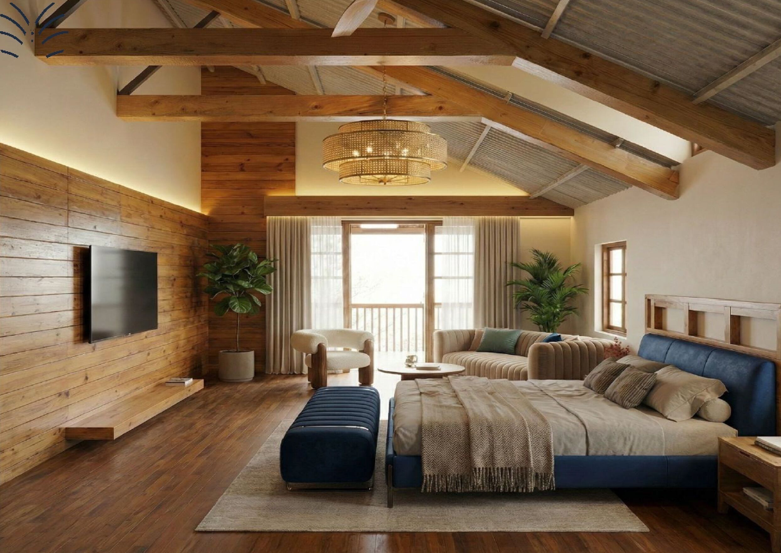 Safe på rommet, skrivebord, lydisolert og strykejern/-brett