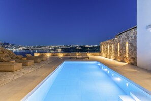 Luxury Villa, 5 Bedrooms, Private Pool, Sea View | In-room safe, iron/ironing board, free WiFi - Denia Seaside Villas Mykonos-Heated Pool (Mykonos)