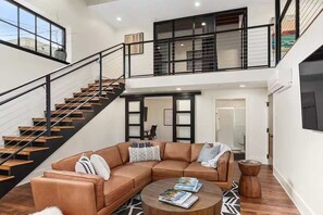 Smart TV, offices - Urban Sanctuary: Luxury Stay w/ Private Parking (Grand Rapids)