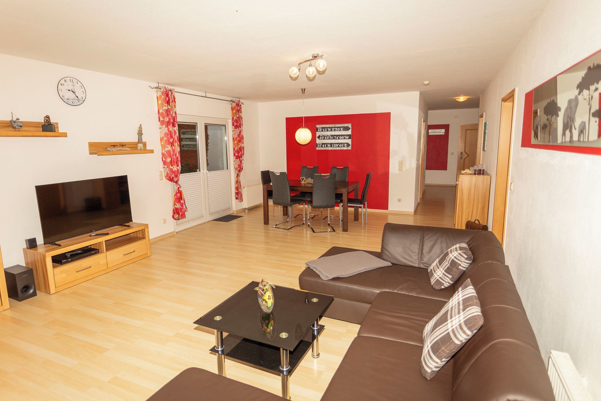 Smart TV, DVD player, books