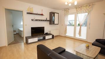 Smart TV, DVD player, books