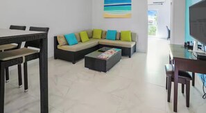 Living area - Spacious 2 Bedroom Condo with AC in Turks and Caicos Near Beach (Venetian Road Settlement)