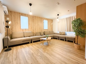 Family Condo, 5 Bedrooms, Non Smoking, Private Bathroom | Living area | Flat-screen TV - Triangle 2nd (Beppu)
