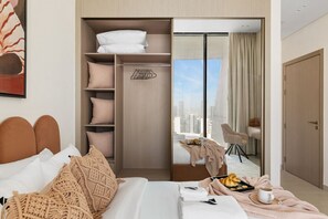 1 室のベッドルーム、アイロン / アイロン台、WiFi、ベッドシーツ