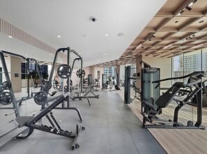 Fitness facility - New 1BR with Private Pool Near Circle Mall (Dubai)