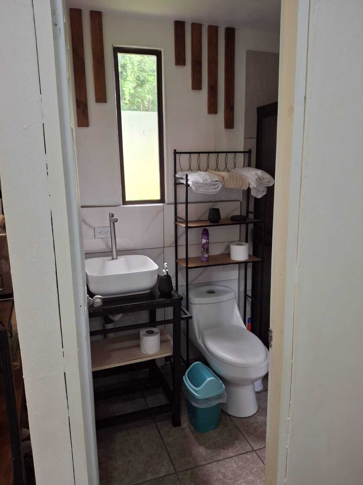 Towels, soap, toilet paper