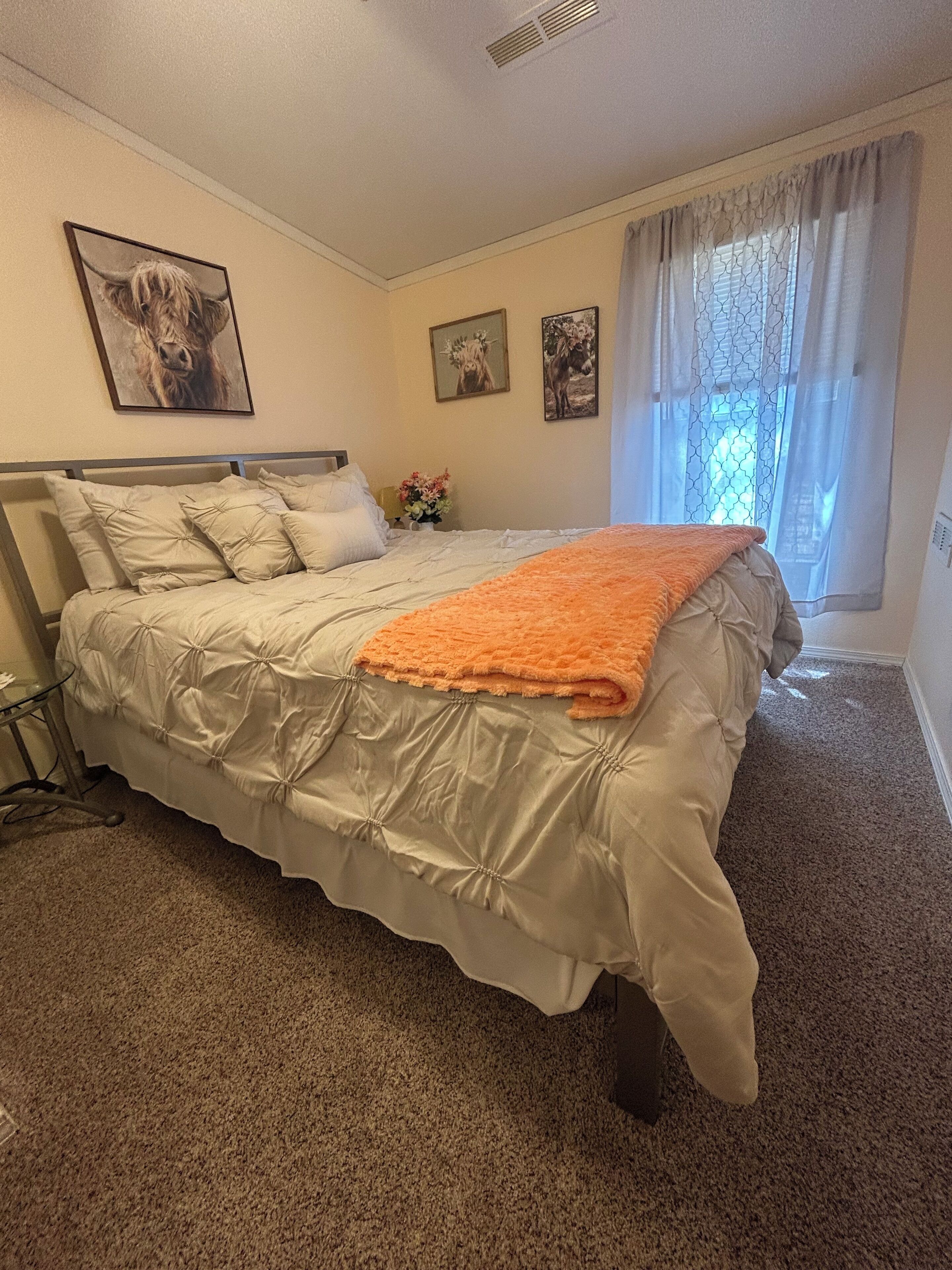 Iron/ironing board, WiFi, bed sheets