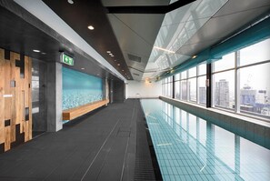 Indoor pool, a heated pool