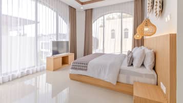 Villa – deluxe, 3 soverom, bassengutsikt | Wi-fi (inkludert)