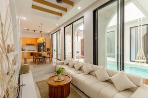 Living area - Stylish 3BR Villa La Greesa by OriVista (Canggu)