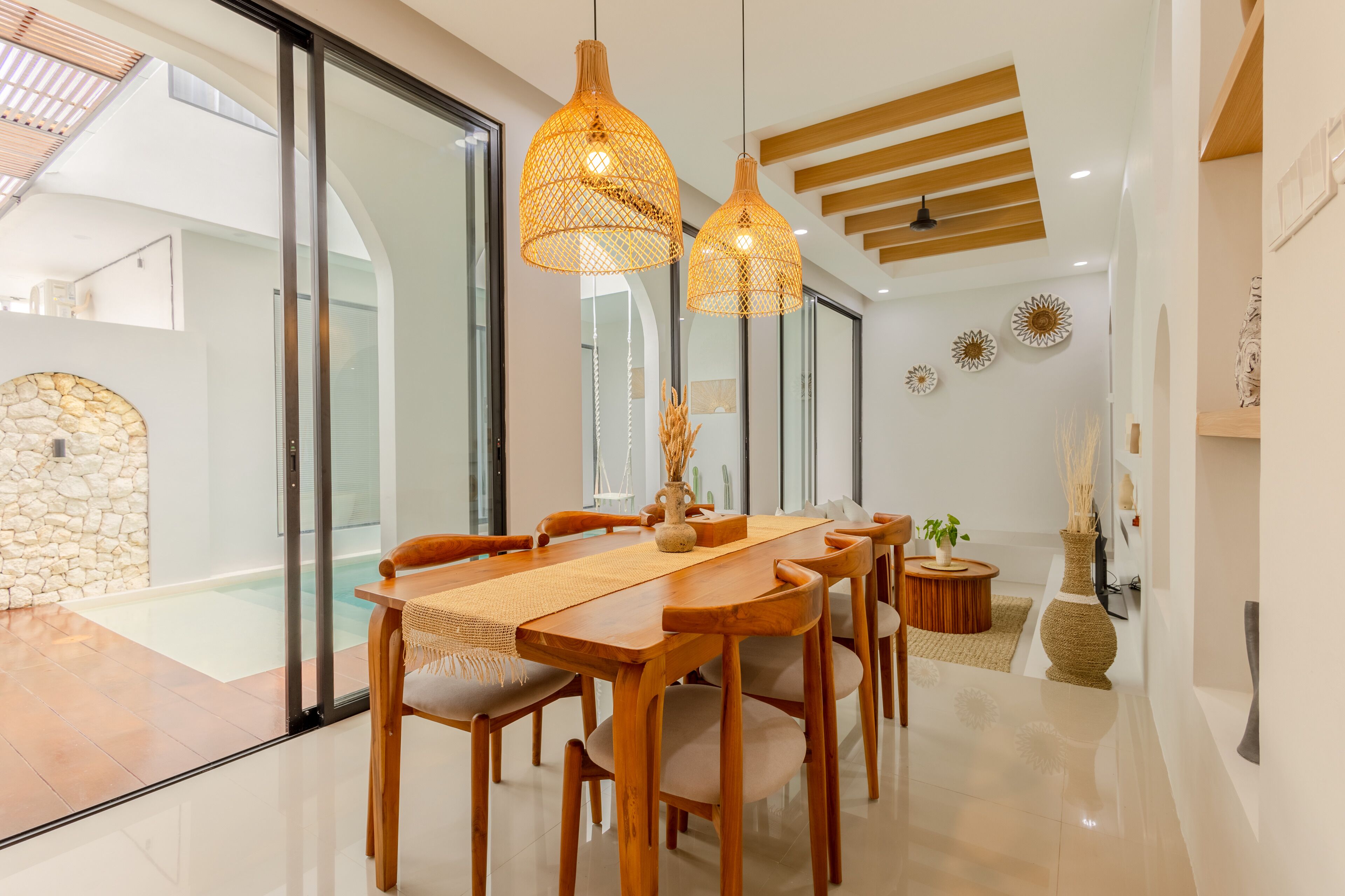 Spiseområde på rommet