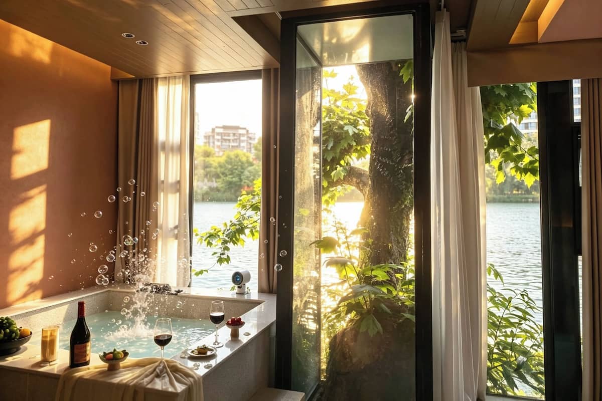 Minibar, wifi gratis, decoración personalizada y muebles diferentes