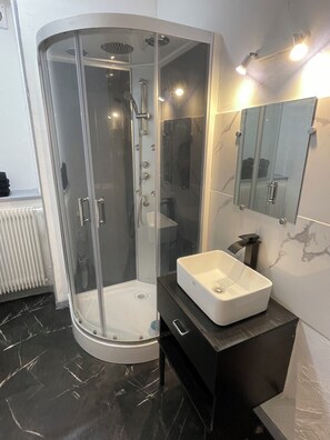 Hair dryer, towels, toilet paper - Charming F1 apartment in fraize 88230 (Fraize)