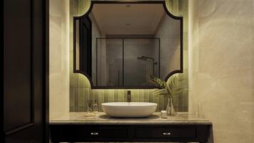 Deluxe Room, Hill View | Bathroom | Free toiletries, hair dryer, slippers, towels