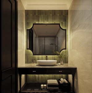 Deluxe Room, Hill View | Bathroom | Free toiletries, hair dryer, slippers, towels - May Boutique Dong Van Hotel (Dong Van)