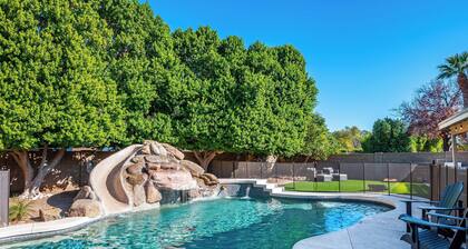 Mesa Oasis Retreat - Private Waterslide Pool, Prime Location & Family Friendly