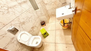 Shower, rainfall showerhead, free toiletries, bidet - Premium Hotel A Palace near Main Temple (Ujjain)