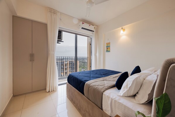 อพาร์ทเมนท์ (2 Bedrooms) | 2 ห้องนอน, พื้นที่ทำงานแบบใช้แล็ปท็อป, เตารีด/โต๊ะรีดผ้า, ผ้าปูที่นอน