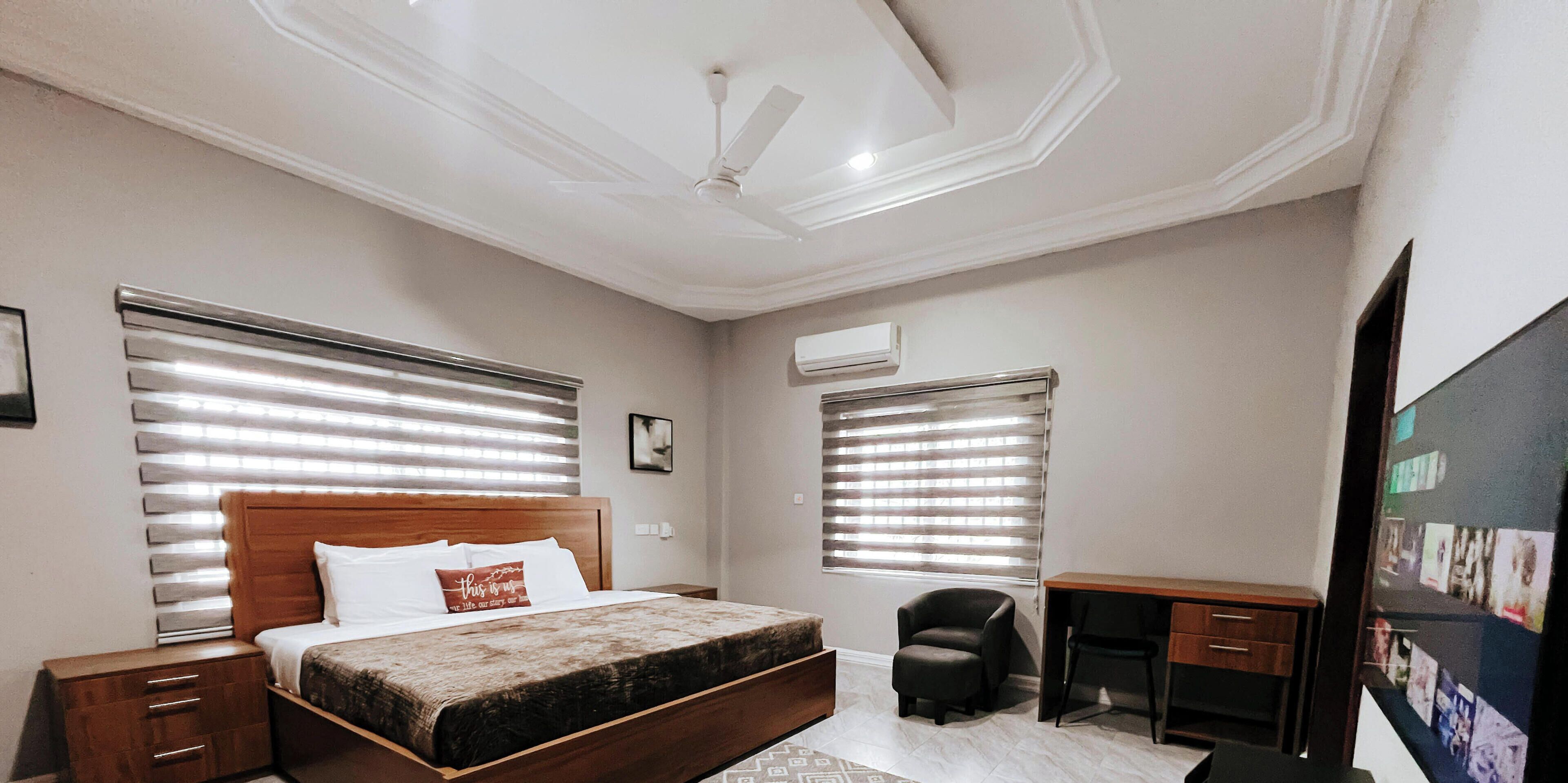 Desk, iron/ironing board, free WiFi, bed sheets