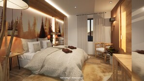 Blendingsgardiner, lydisolert, strykejern/-brett og wi-fi (inkludert)