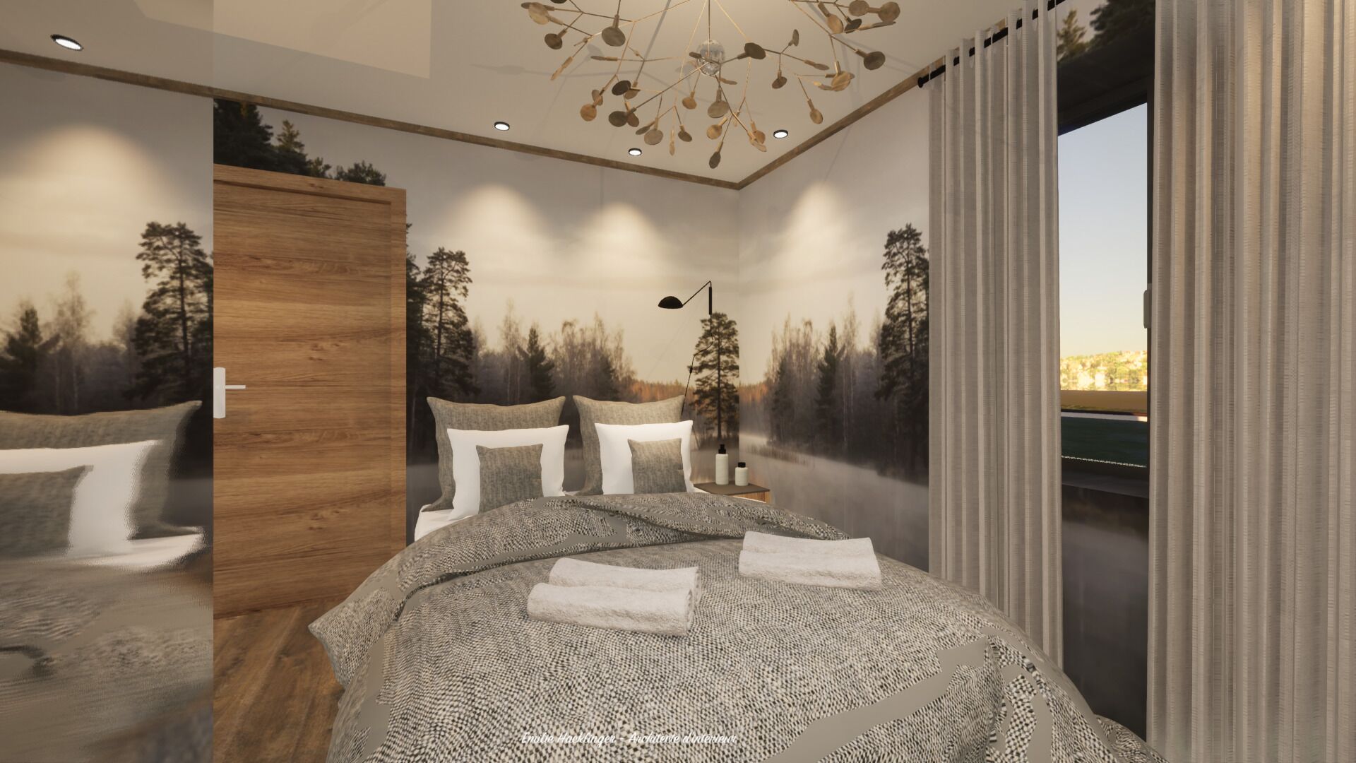 Doppelzimmer zur Einzelnutzung | Verdunkelungsvorhänge, schallisolierte Zimmer, Bügeleisen/Bügelbrett