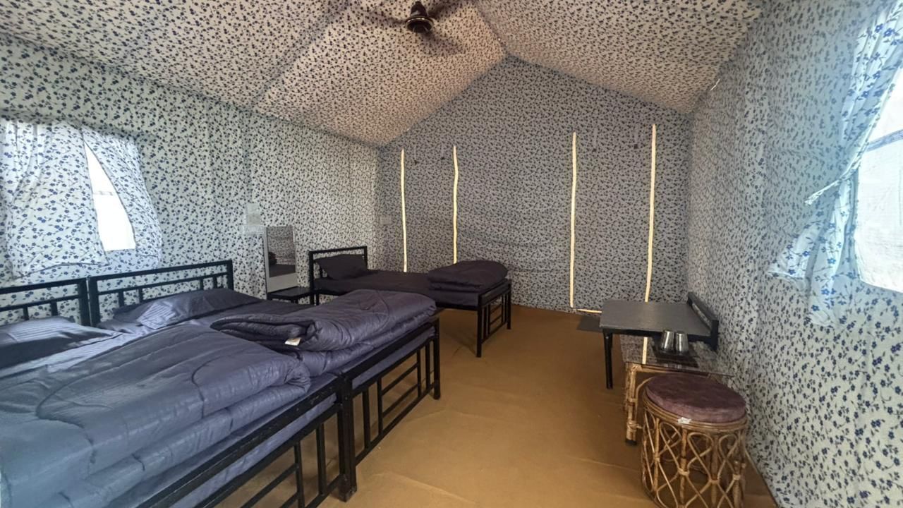 豪華帳棚, 花園景觀 | 書桌、筆電工作空間、免費無線上網