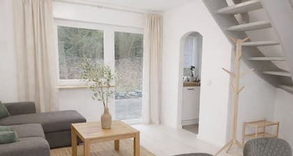 Vacation home Seeblick Westerwald +high-quality furnishings+free beach access