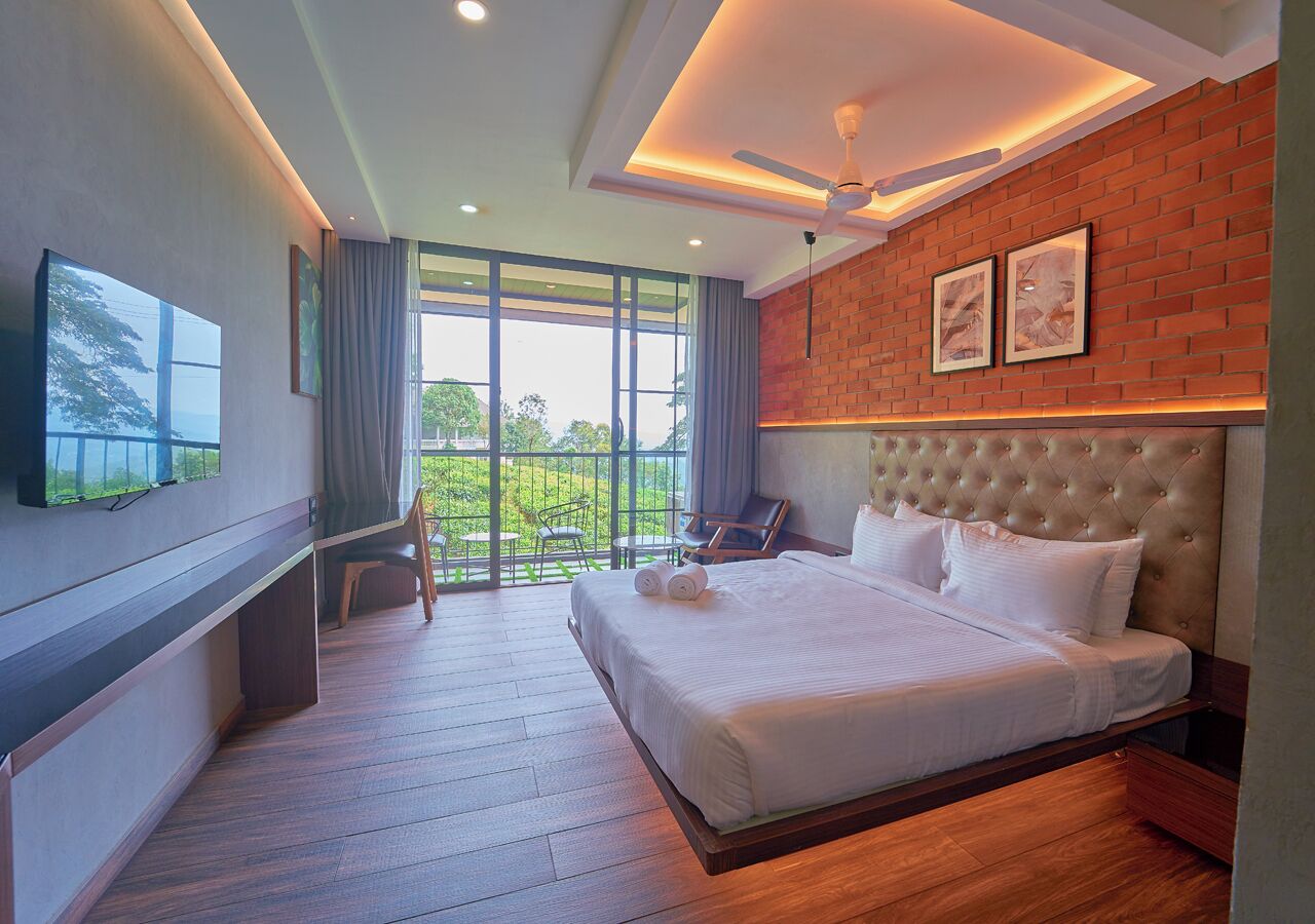 Deluxe-dobbeltværelse - balkon - udsigt til dal | Gratis Wi-Fi