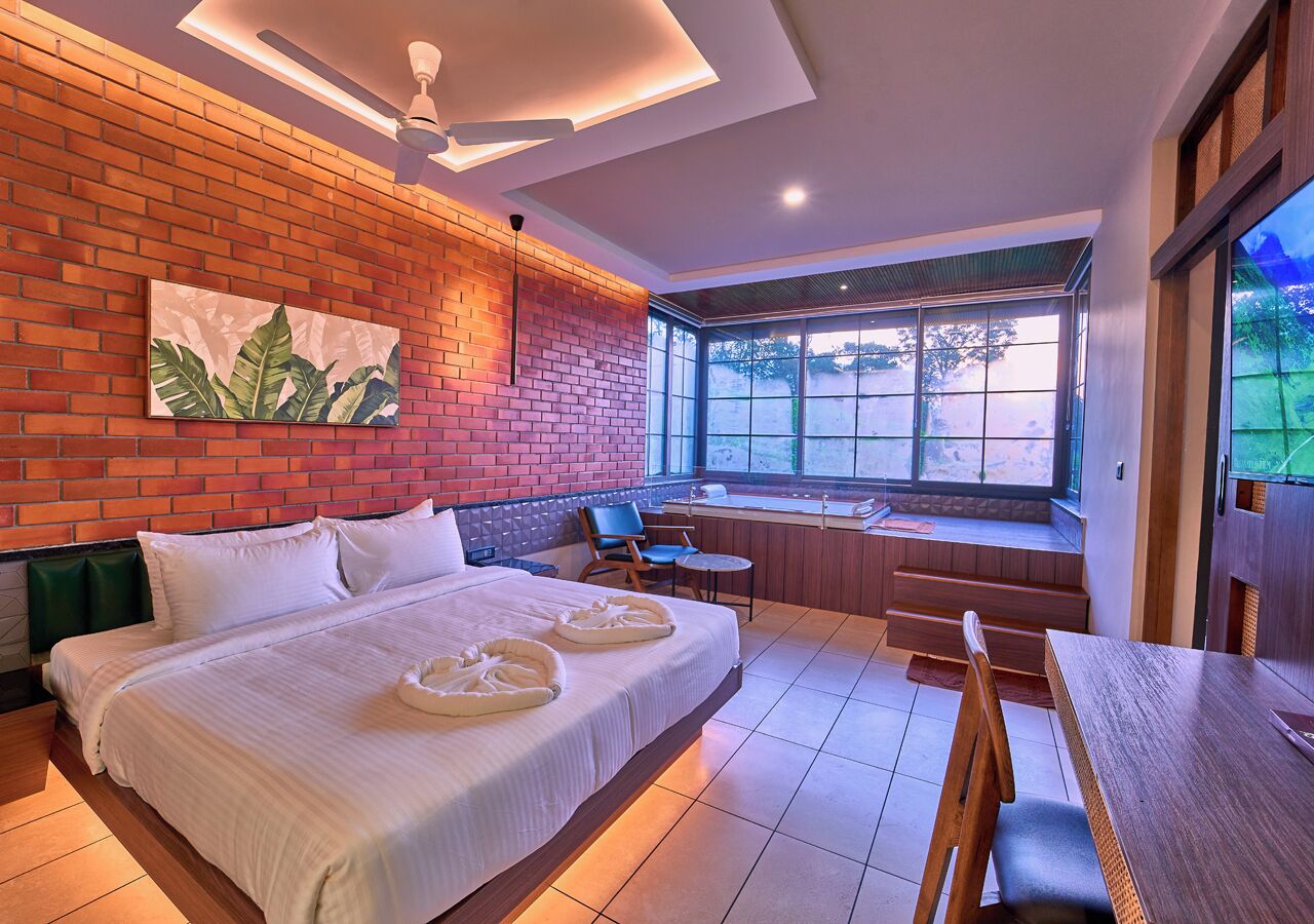 Signatur-suite - 1 soveværelse - balkon - bakkeudsigt | Gratis Wi-Fi