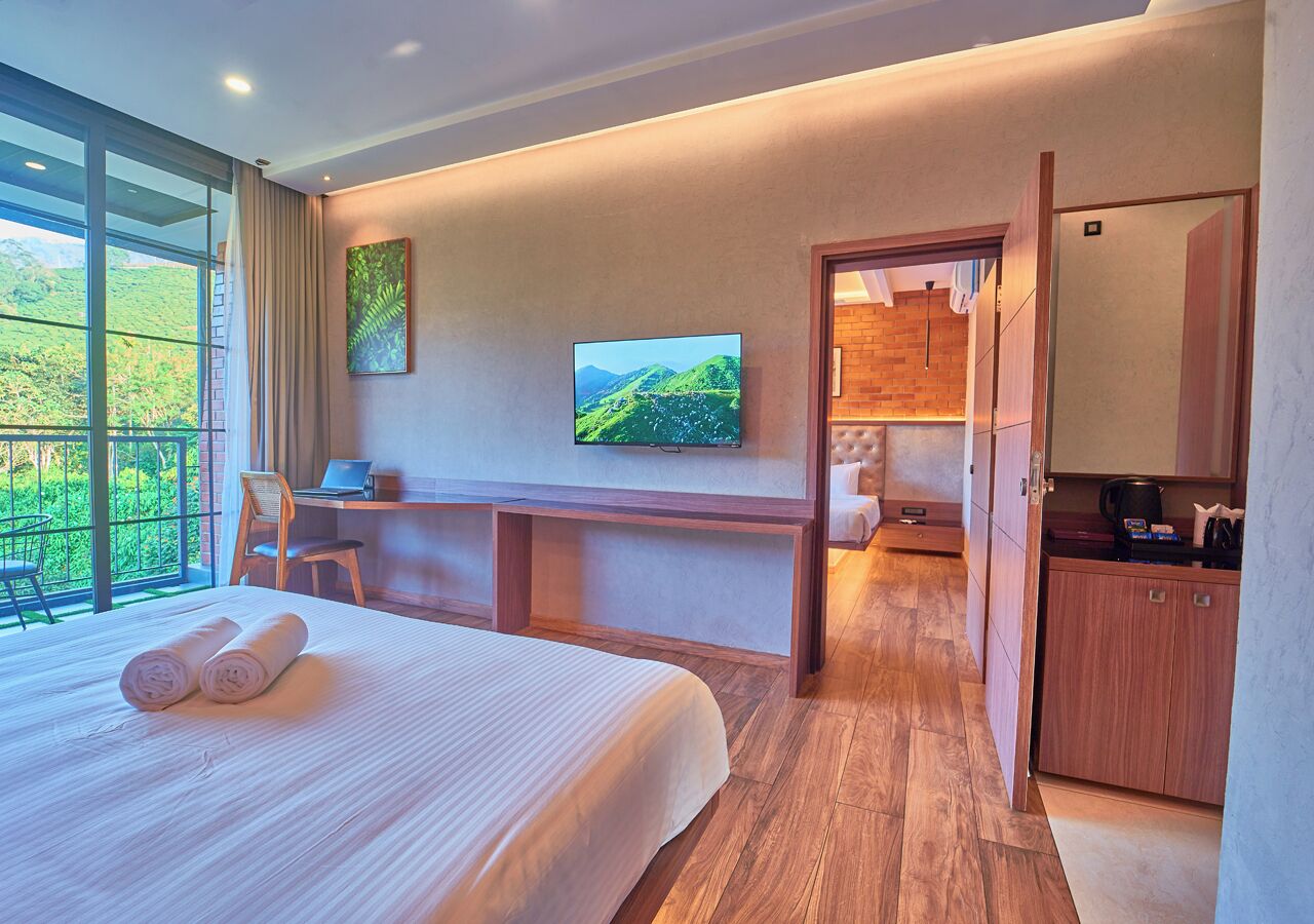 Familienzimmer, Balkon, Talblick | Kostenloses WLAN