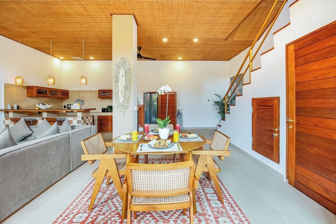 舒適別墅, 2 間臥室, 私人泳池 | 房內用餐區