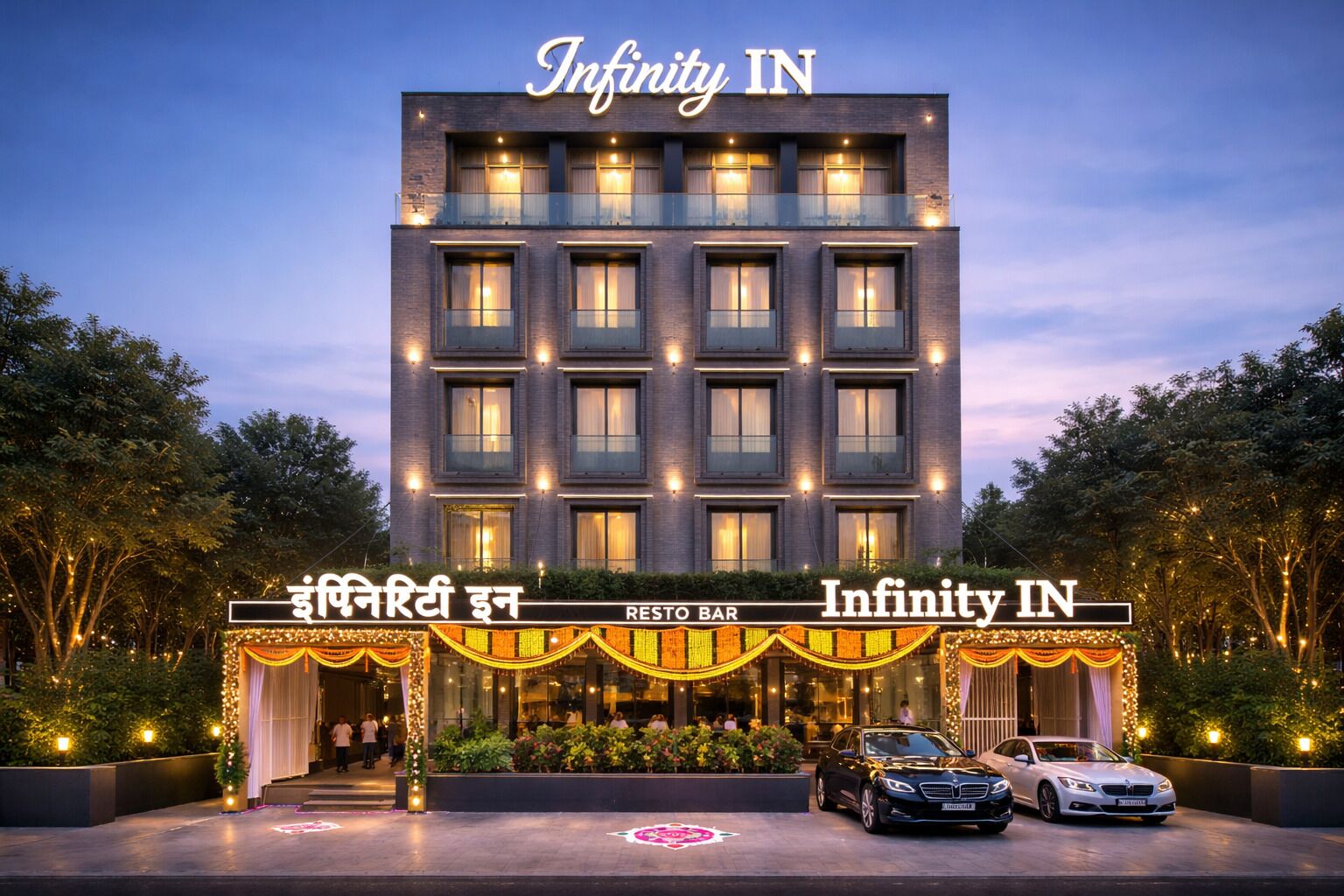 Fachada de la propiedad