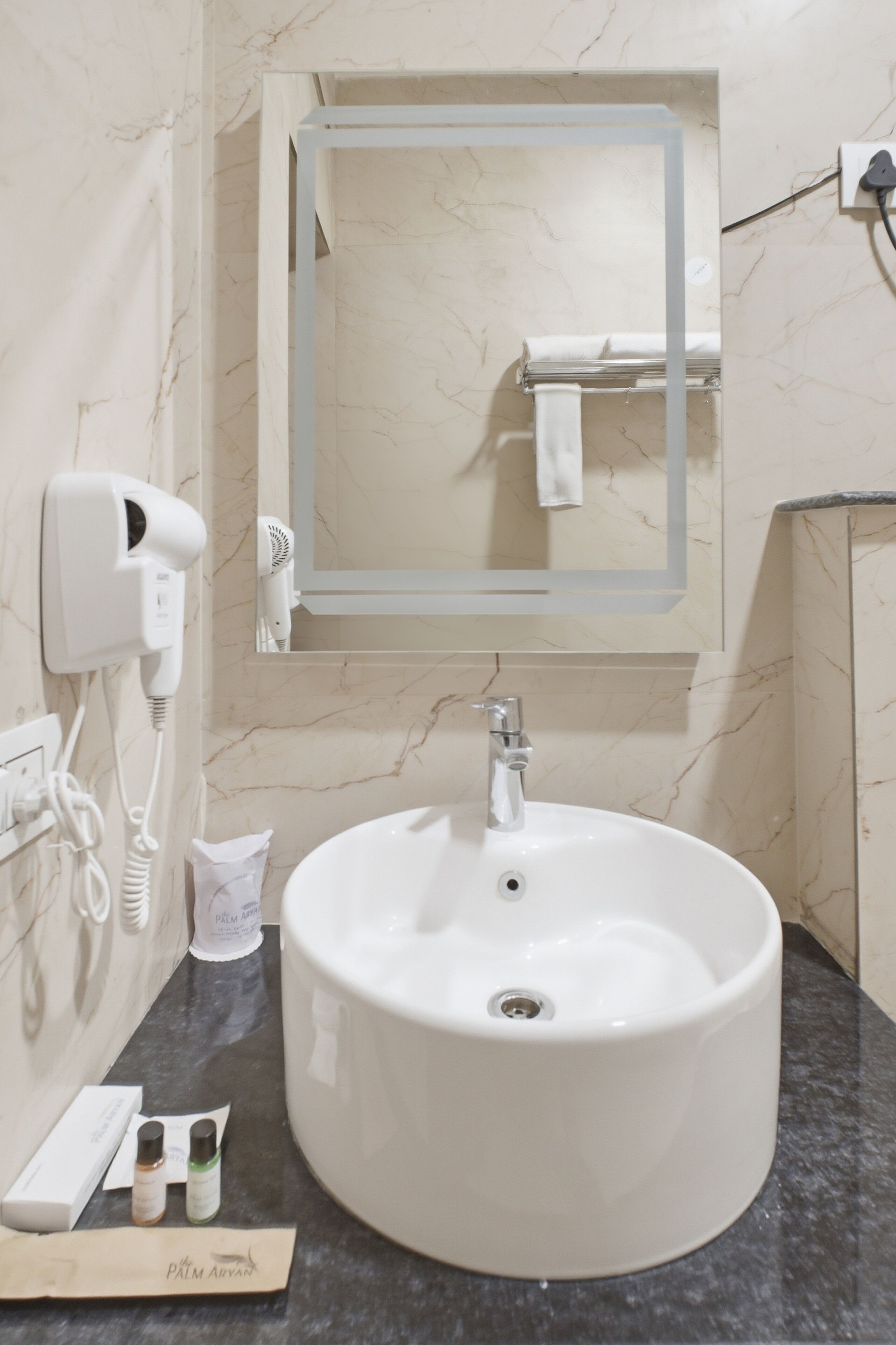 Shower, free toiletries, hair dryer, soap