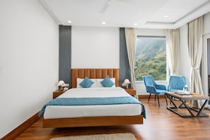 Luxury Room, Mountain View | Free WiFi - Palm Aryan Pause by the Stream Resort (Dhanaulti)