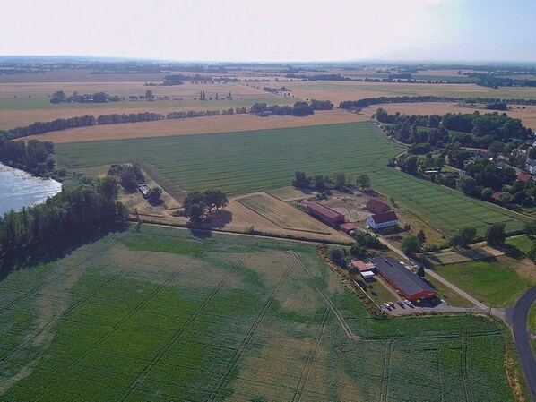 View from property - Family-friendly Guesthouse in the Oderbruch (Bleyen-Genschmar)