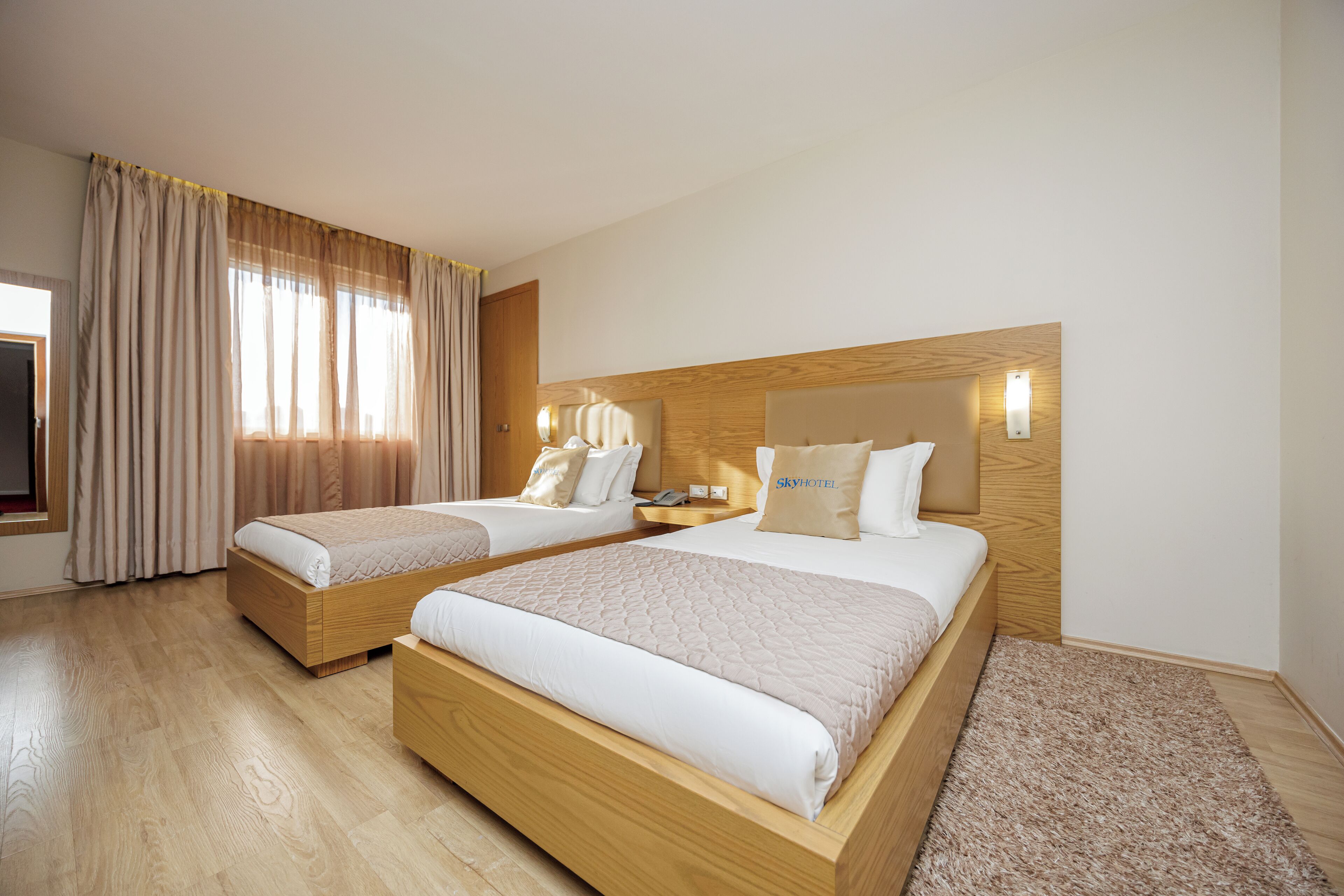 Standard Twin Room, City View | In-room safe, desk, iron/ironing board, free WiFi