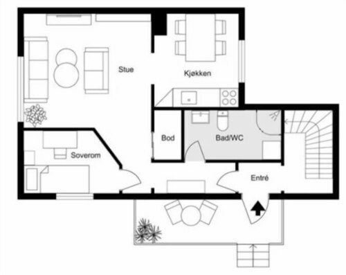Central and cozy 1-bedroom apartment in the heart of Tromsø